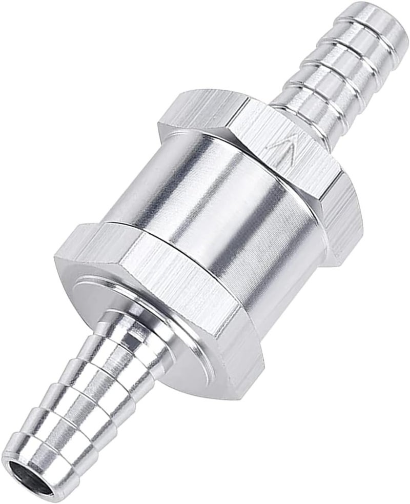 Superall 8mm 5/16" Fuel Non Return One Way Check Valve for Petrol Diesel Fuel Oil Water Aluminium Alloy Accessories - Image 1